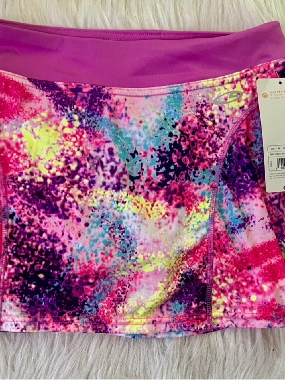 C9 by Champion Pink Multicolor Splash Athletic Skort Size 10-12